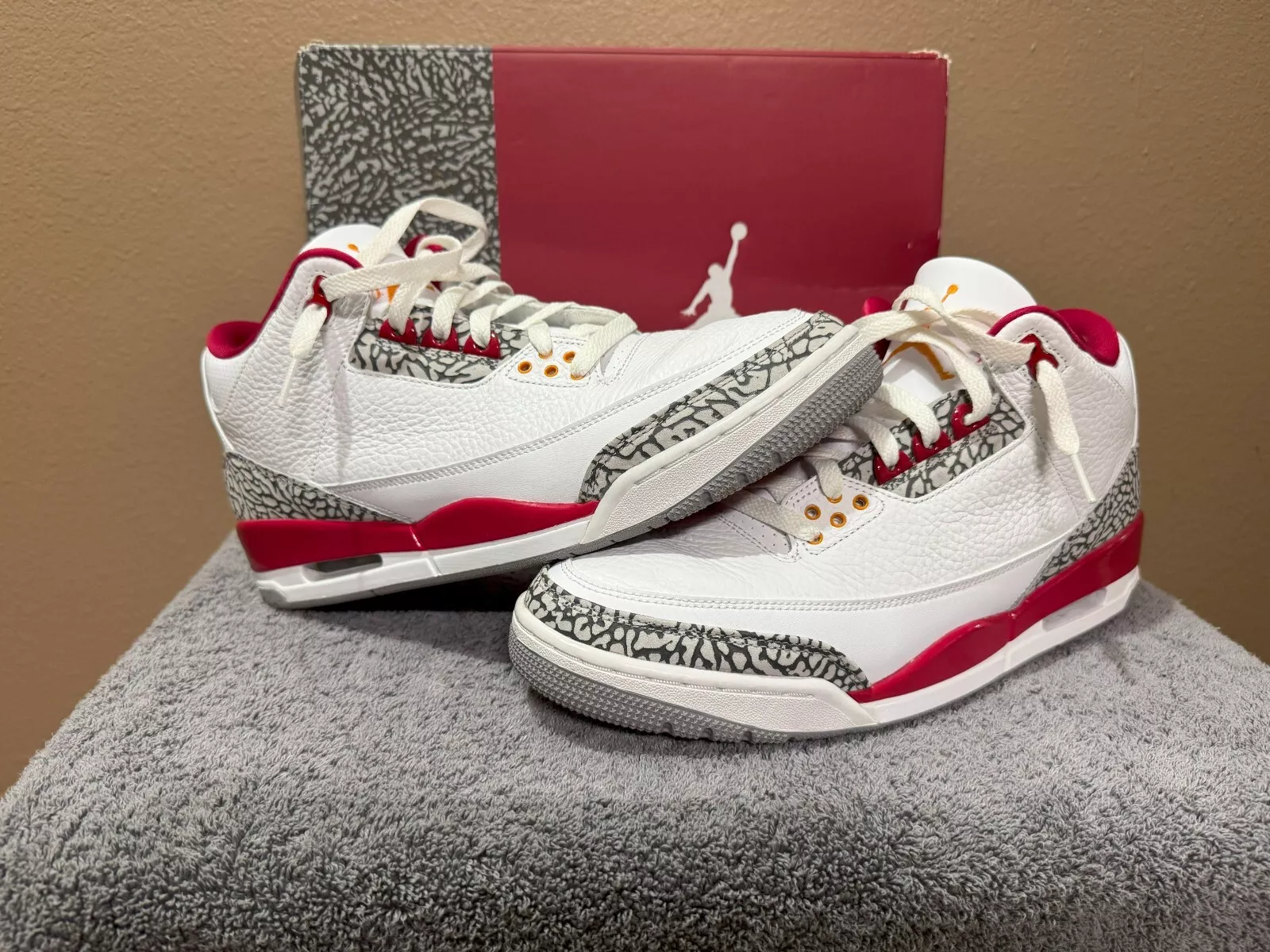 LS Air Jordan 3 Retro 'Cardinal Red'  review Higer 01