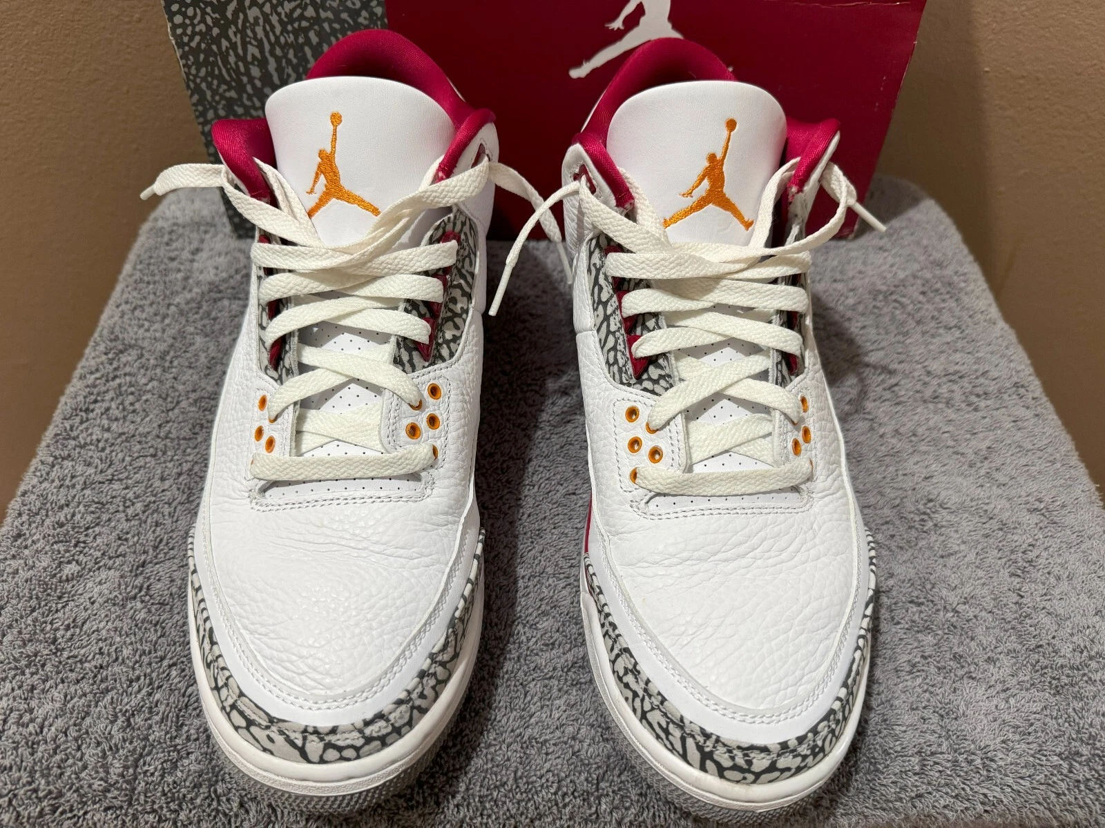 LS Air Jordan 3 Retro 'Cardinal Red'  review Higer 02