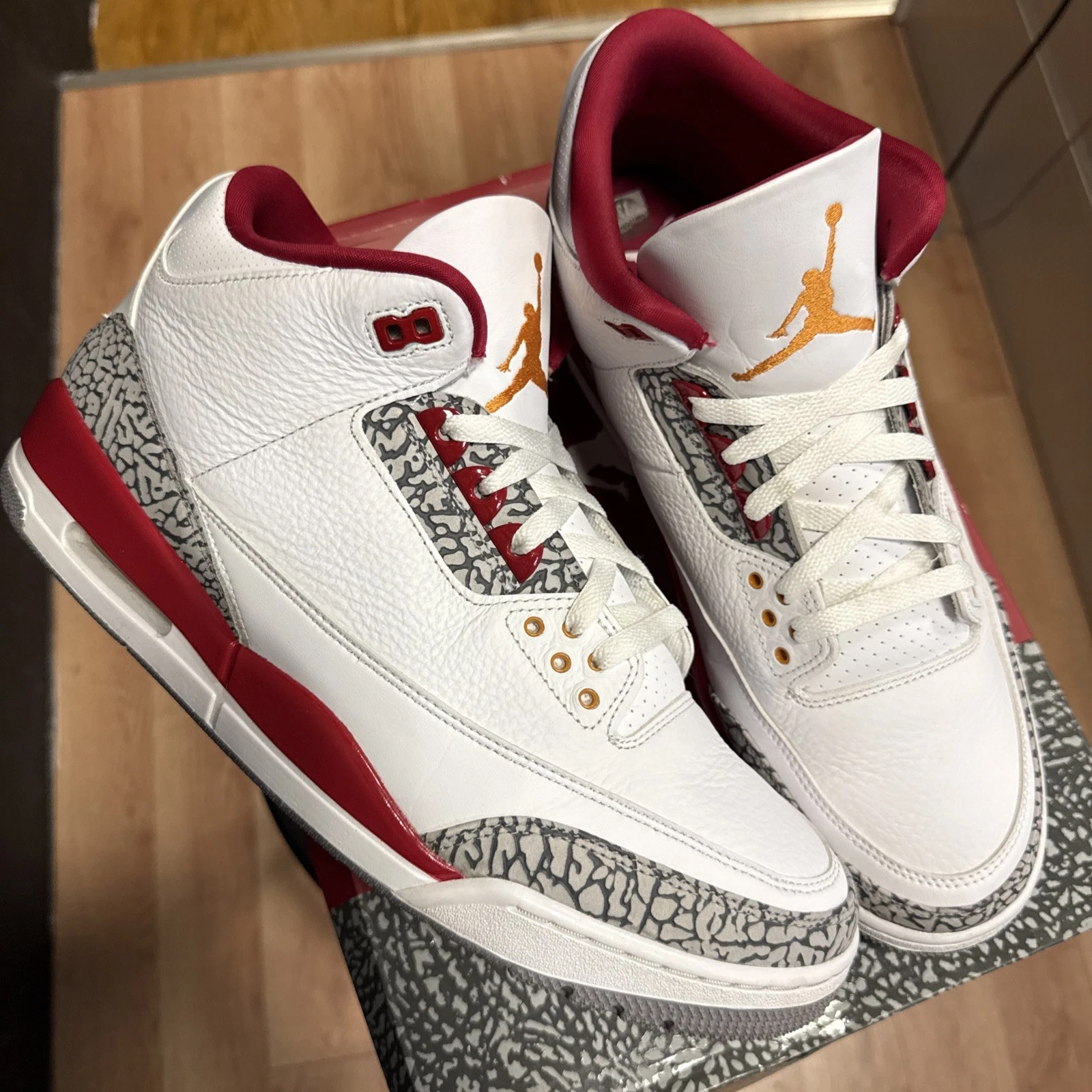 LS Air Jordan 3 Retro 'Cardinal Red'  review Bobe 02