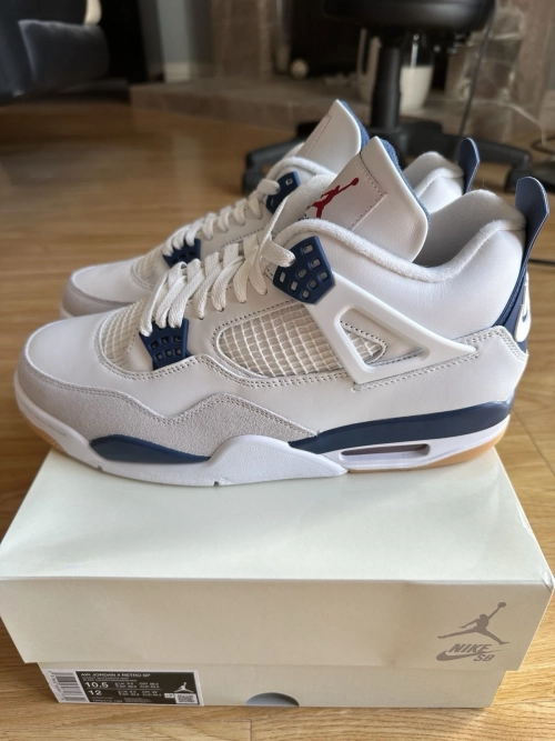 OG Batch Nike SB x Air Jordan 4 Retro SP Navy review 