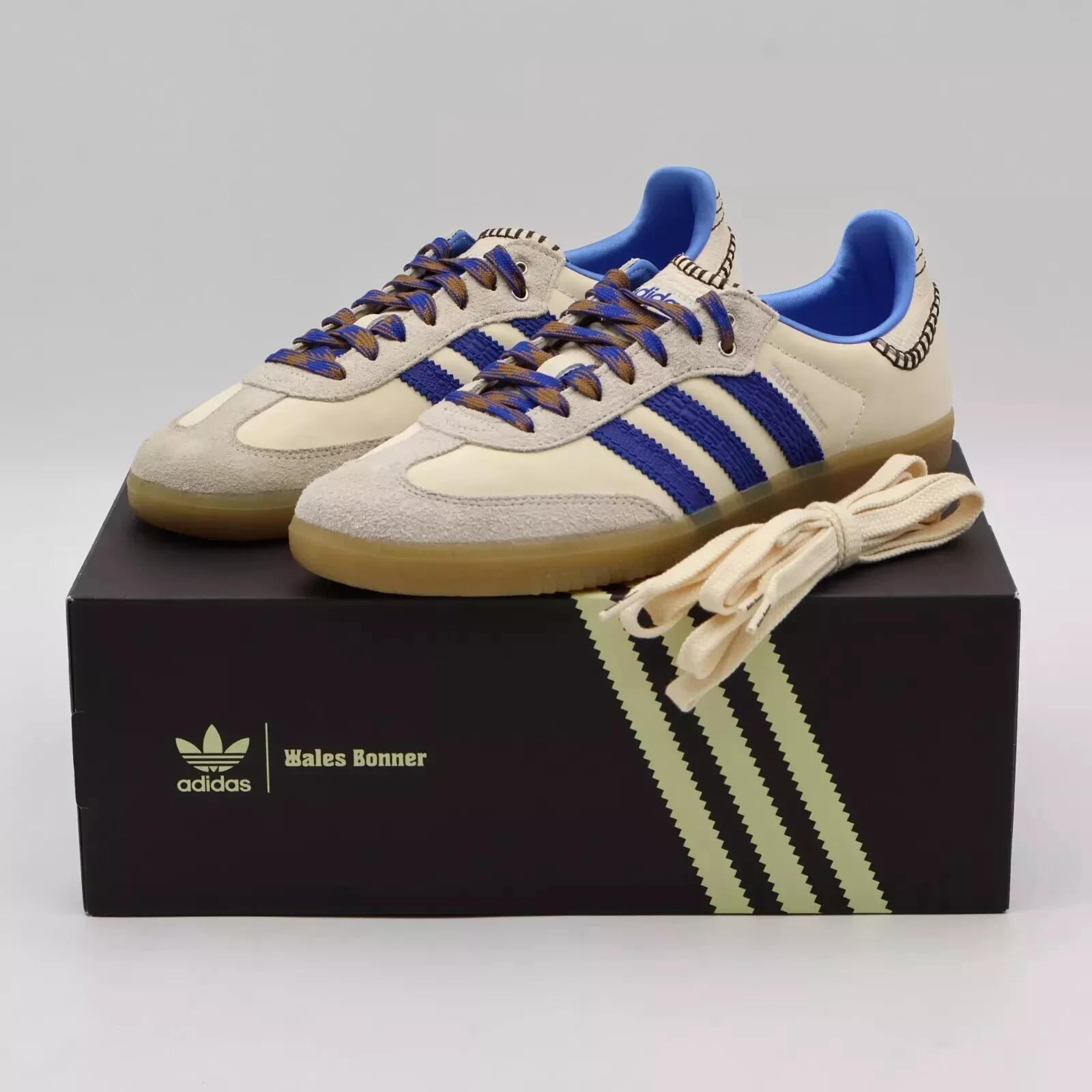 Wales Bonner x Samba Nylon 'Wonder Clay Royal Blue' review CCa