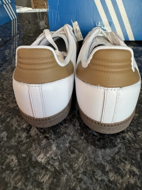 adidas Originals Samba OG 'Cloud White Brown Desert' review 