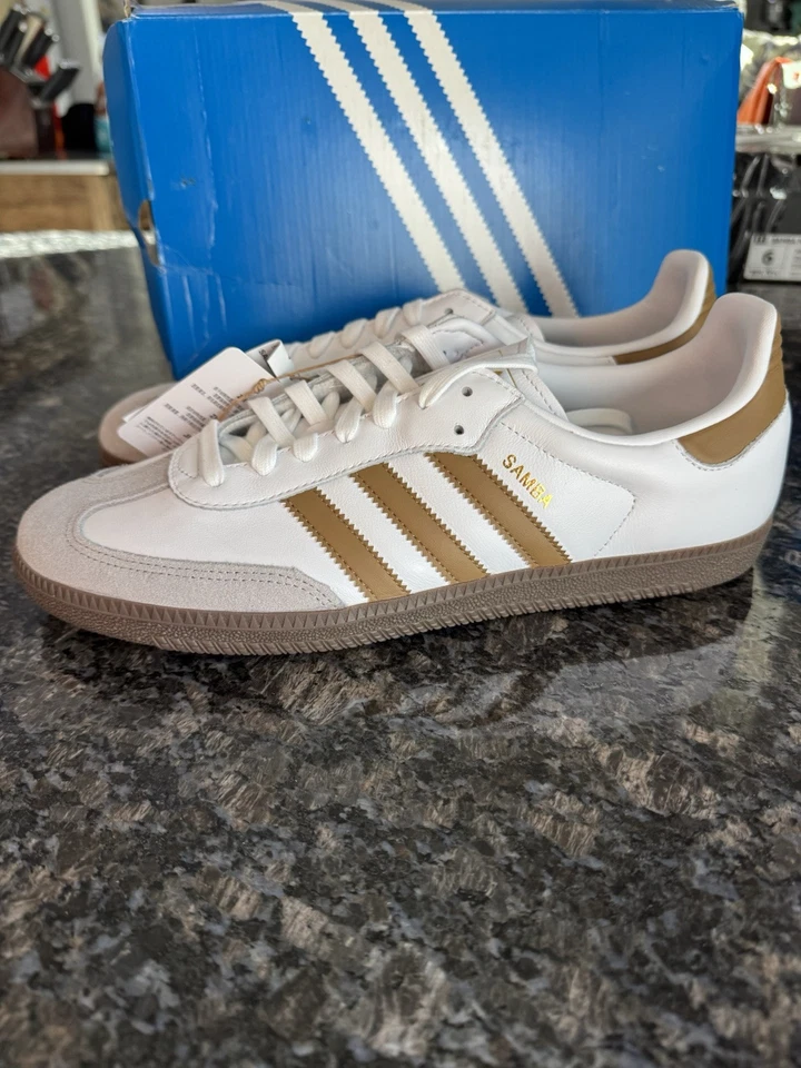 adidas Originals Samba OG 'Cloud White Brown Desert' review Kei 02