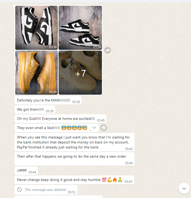 BMLIN Nike Dunk Low World Champ feedback from P**e
