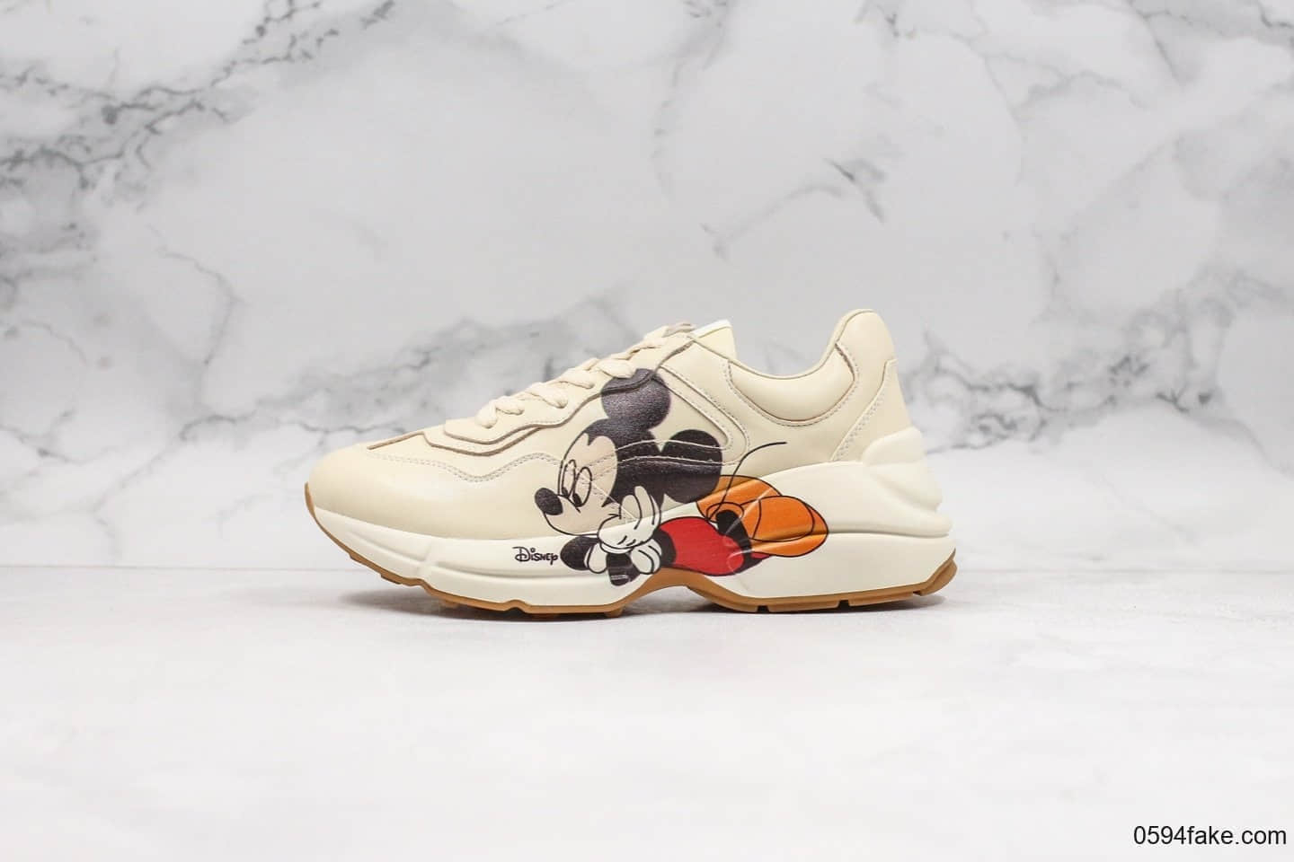 Mickey Mouse Mickey shoes are coming! GUCCI and Mickey Mouse joint father shoes out-of-the-box evalu