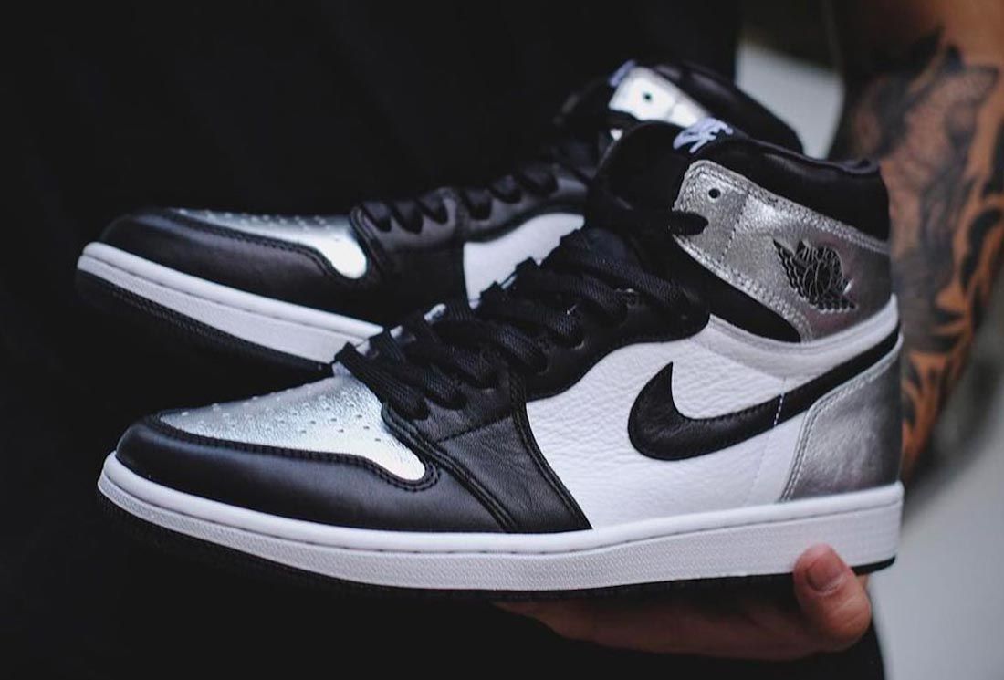 Buy Yourself A Pair Of Air Jordan 1 Retro High Silver Toe Sneakers and Flaunt Its Stunning Silver Tones On Your Feet.