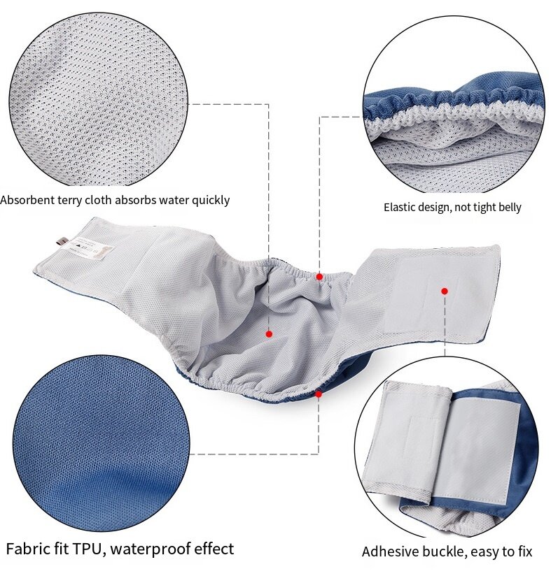 DOGLEMI Reusable Washable Dog Belly Band