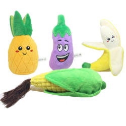Fruit Vegetable Style Squeaky Toy for Dogs