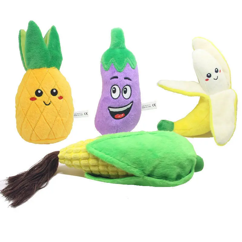 Fruit Vegetable Style Squeaky Toy for Dogs00