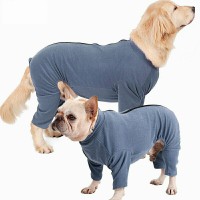 DOGLEMI Dog Recovery Suit Long Sleeve Jumpsuit Post-operative Care Clothes