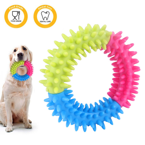 Dog Chew Toys Rubber Ring Cats And Dogs Molar Teeth Cleaning Pet Toy