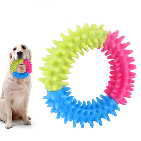 Dog Chew Toys Rubber Ring Cats And Dogs Molar Teeth Cleaning Pet Toy