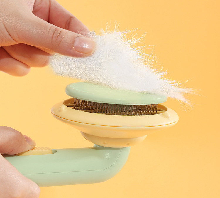 Cat Dog UFO Disc Massage Hair Removal Brush