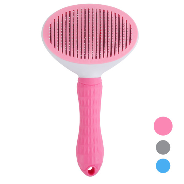 Cat Dog Self Cleaning Hair Removal Brush One Touch Automatic Hair Removal Massage Brush
