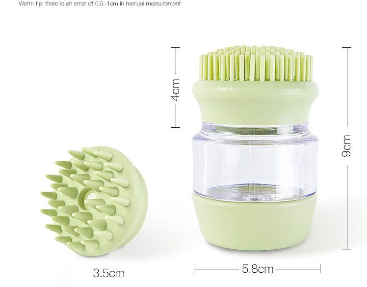 Cat Dog Multifunctional Double Head Silicone Bath Brush