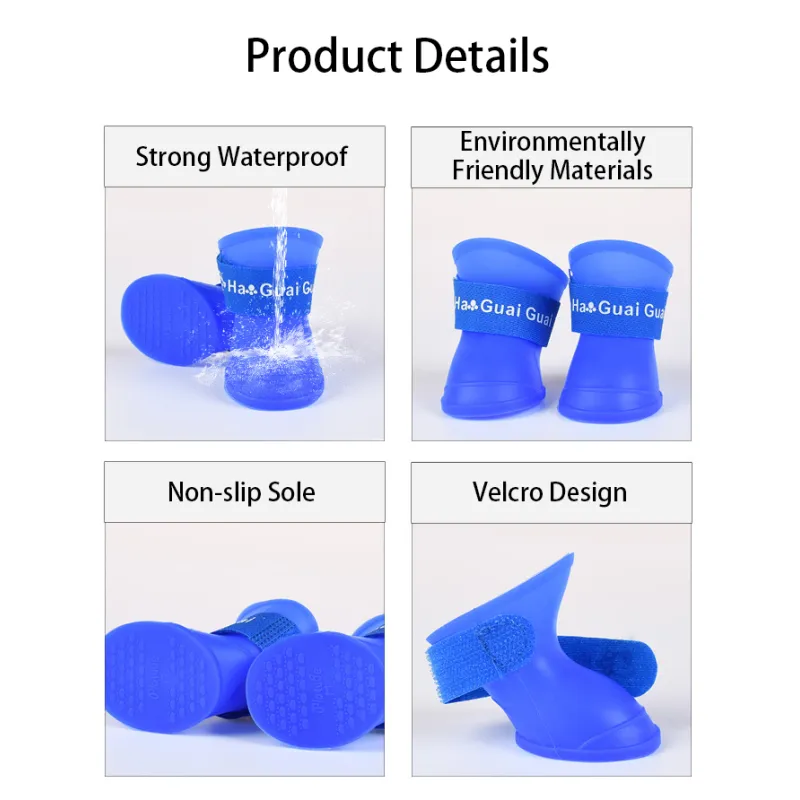 Dog Waterproof Rain Boots03