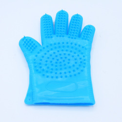 Cat Dog Bath Gloves Double Sided Silicone Glove Brush For Pet Grooming And Bathing