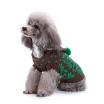 Dog Sweater Striped Christmas Snowflake Style Turtleneck Fall And Winter Clothes For Small Medium Dogs