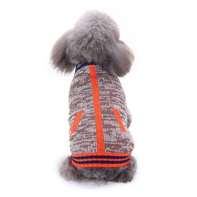 Dog Sweater Multi-style High Collar Autumn Winter Coat Pet Clothes For Small Medium Dogs 01