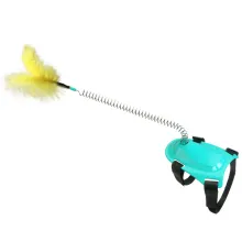 Cat Teaser Wand Cat Interactive Feather Toys Foot Funny Control Feather Stick IQ Training Exercise Playing Cat Toys02