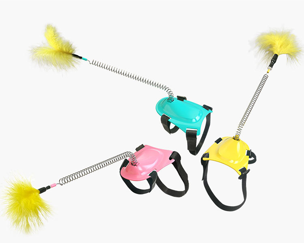 Cat Teaser Wand Cat Interactive Feather Toys Foot Funny Control Feather Stick IQ Training Exercise Playing Cat Toys