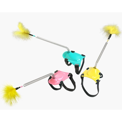 Cat Teaser Wand Cat Interactive Feather Toys Foot Funny Control Feather Stick IQ Training Exercise Playing Cat Toys 01