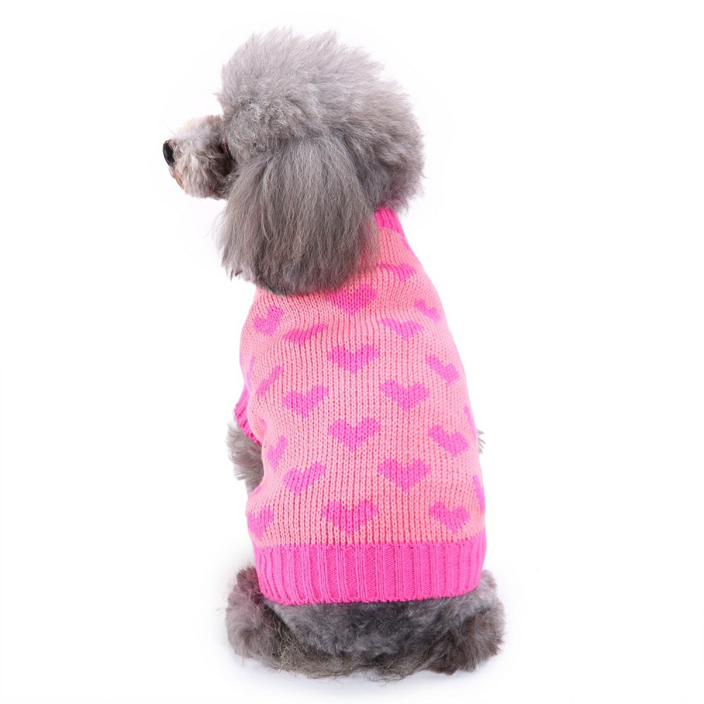 Dog Sweater Multi-style High Collar Autumn Winter Coat Pet Clothes For Small Medium Dogs