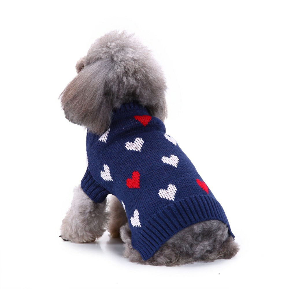 Dog Sweater Multi-style High Collar Autumn Winter Coat Pet Clothes For Small Medium Dogs