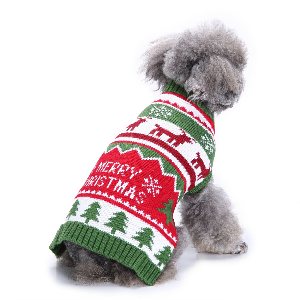 Dog Sweater Multi-style High Collar Autumn Winter Coat Pet Clothes For Small Medium Dogs