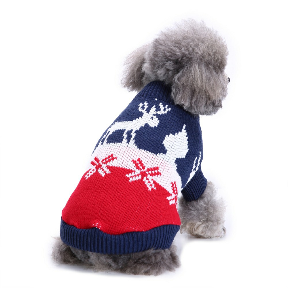 Dog Sweater Multi-style High Collar Autumn Winter Coat Pet Clothes For Small Medium Dogs