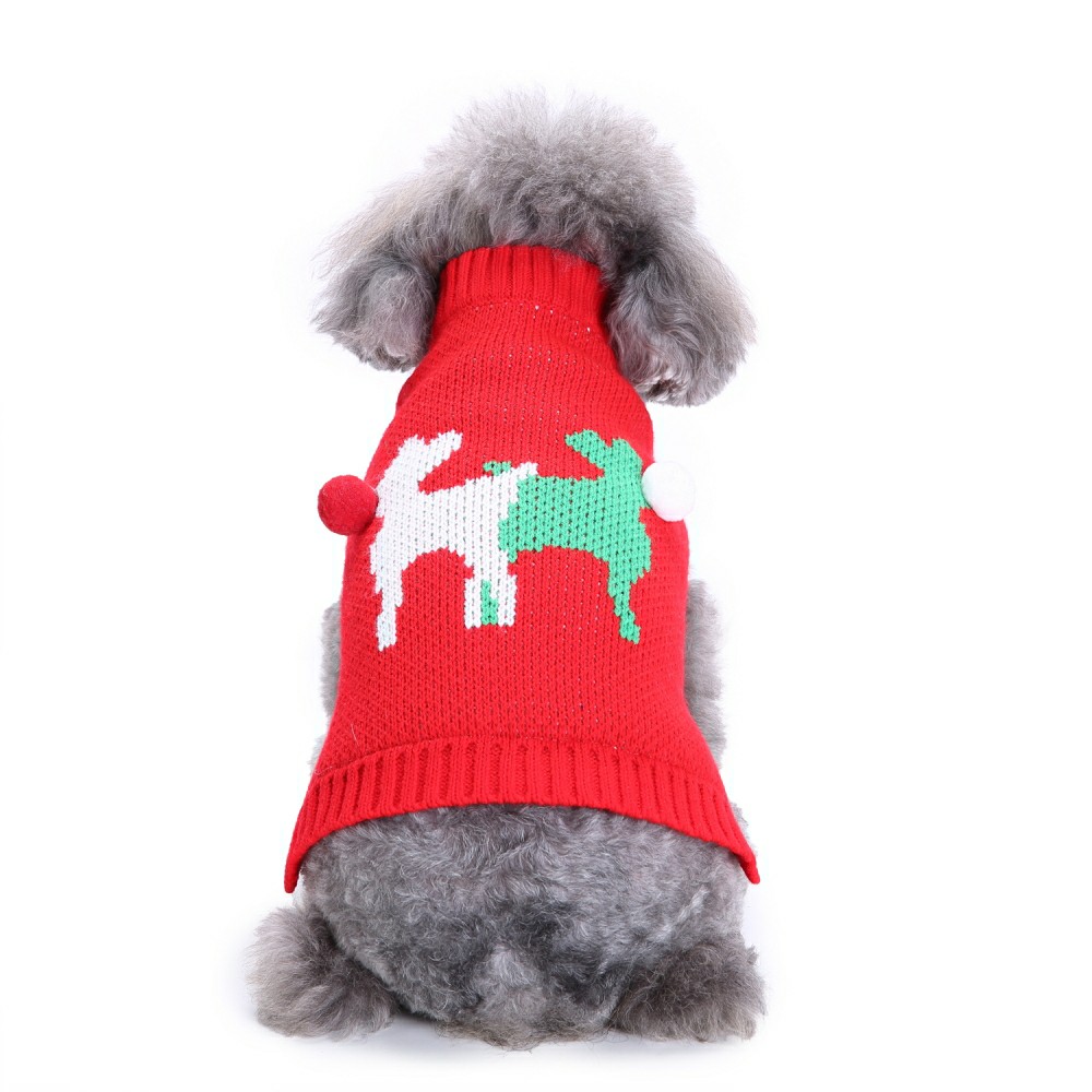 Dog Sweater Multi-style High Collar Autumn Winter Coat Pet Clothes For Small Medium Dogs