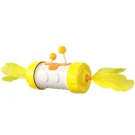 Cat Teaser Wand Interactive Feather Teasing Cat Toys Kitten Toys For Indoor Cats