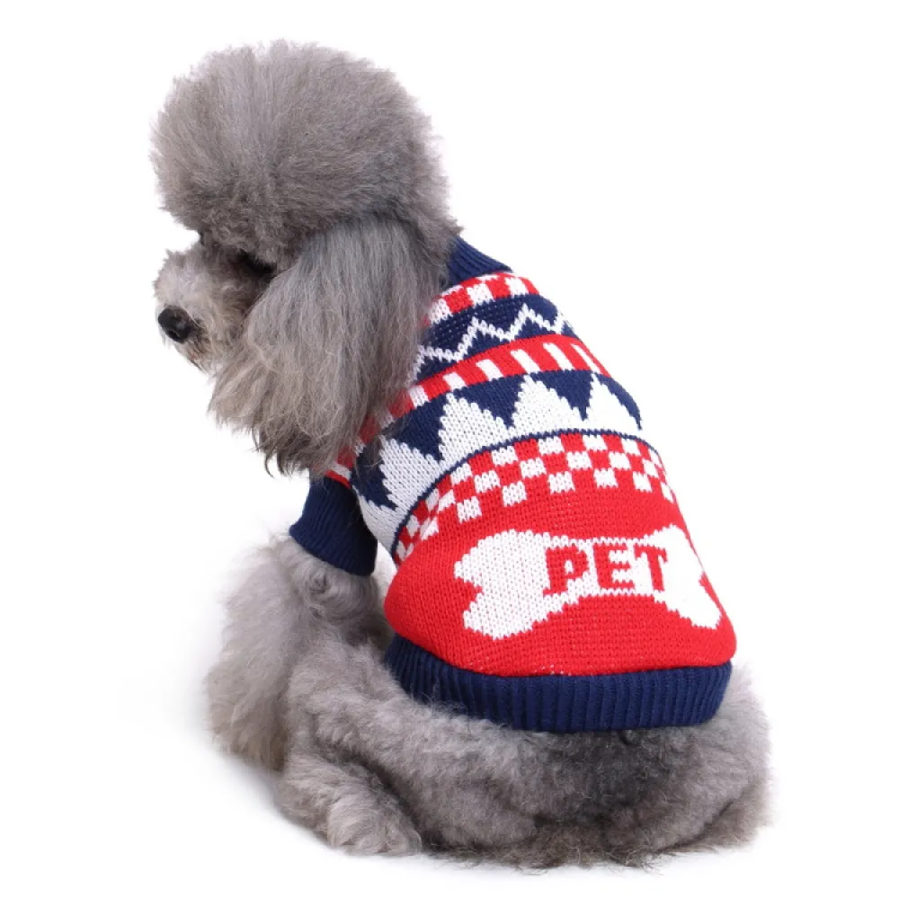 Dog Sweater Christmas snowflake halloween Style Fall And Winter Clothes Winter Coat Pet Clothes