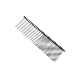 Cat Dog Round Head Stainless Steel Comb Double Tooth Long Row Steel Comb For Removing Tangles And Knots