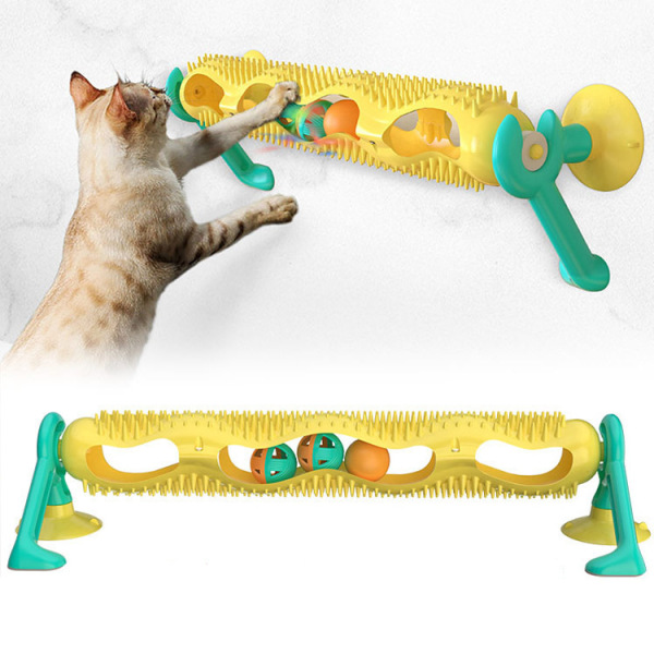 Cat Ball Toy Interactive Cat Toy Sucker Track Funny Cat Orbital Ball Toy