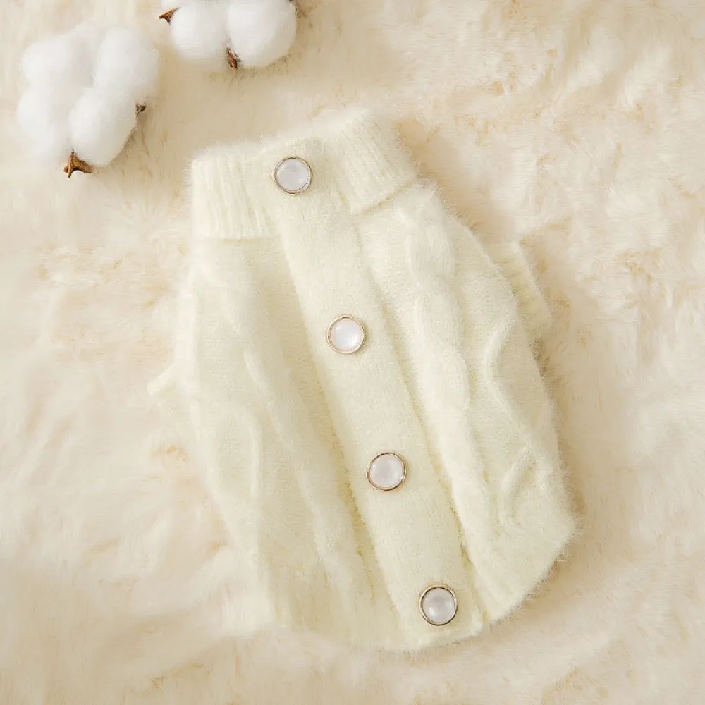 Cat Faux Mink Knit Sweater Warm Clothes Comfortable Cat Knitted Autumn And Winter Clothing