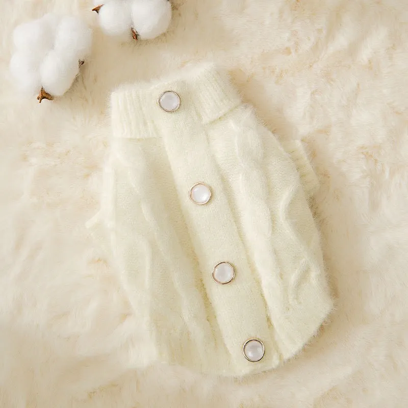 Cat Faux Mink Knit Sweater Warm Clothes Comfortable Cat Knitted Autumn And Winter Clothing