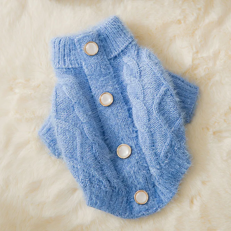 Cat Faux Mink Knit Sweater Warm Clothes Comfortable Cat Knitted Autumn And Winter Clothing