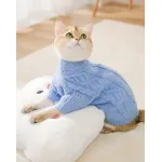 Cat Faux Mink Knit Sweater Warm Clothes Comfortable Cat Knitted Autumn And Winter Clothing