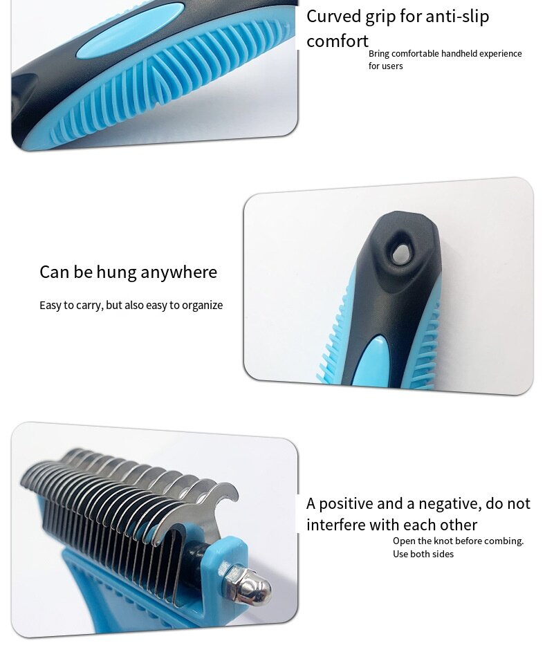 Cat Dog Double Sided Hair Removal Cleaning Comb