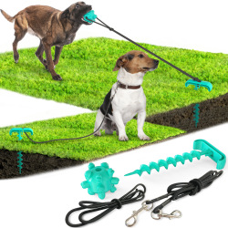 Dog Chew Toys Dog Training Toy Teething Rope Toy With Lawn Bolt Outdoor Interactive Toy Tug Of War Toy