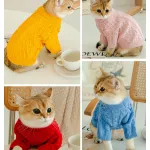 Cat Twist Knitting Sweater Warm And Comfortable Cat Autumn And Winter Clothing