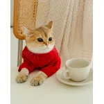 Cat Twist Knitting Sweater Warm And Comfortable Cat Autumn And Winter Clothing