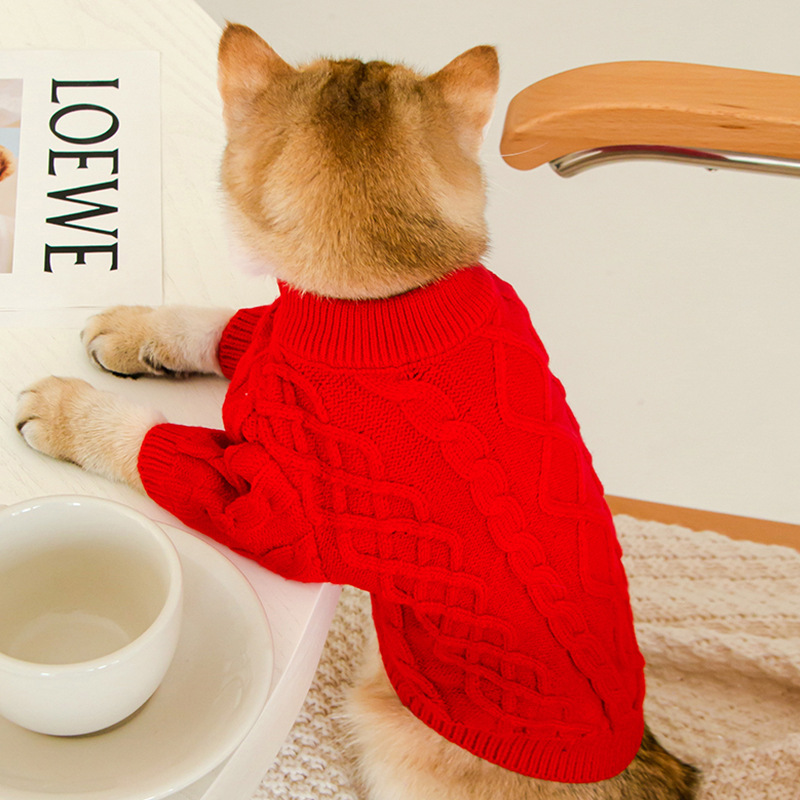 Cat Twist Knitting Sweater Warm And Comfortable Cat Autumn And Winter Clothing