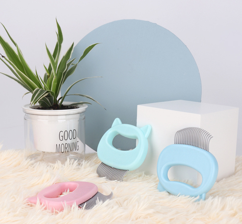 Cat Dog Stainless Massage Steel Shell Comb