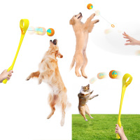 Dog Chew Toy Ball Launcher Dog Toy Dog Ball Thrower Interactive Toy (Suit)