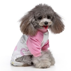 Dog Pajama Loungewear Cotton Print Spring Clothing Animal Style Quadruped Costume