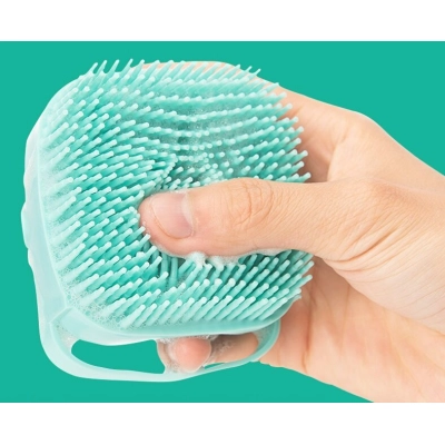 Cat Dog Square Silicone Bath Brush 02