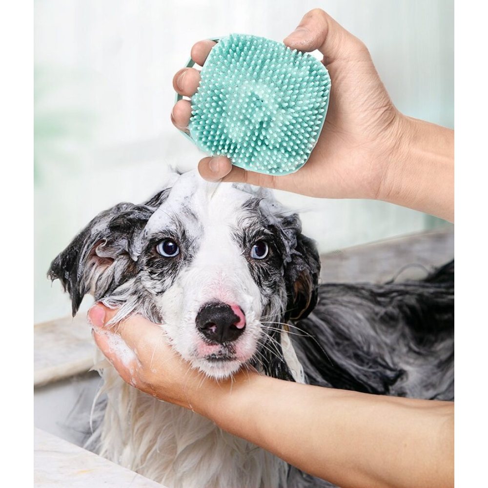 Cat Dog Square Silicone Bath Brush