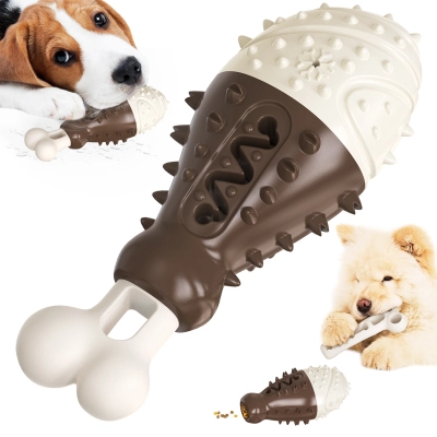 Dog Chew Toy Rubber Turkey Leg 01